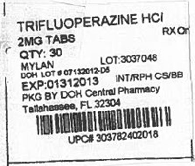 Label Image For 2mg (Trifluoperazine HCl 2mg)